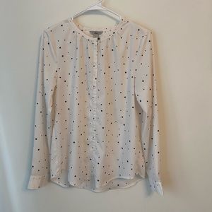 Bass Top size S, white with cute stars